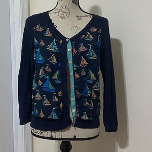 Anthropologie Sailboat Cardigan